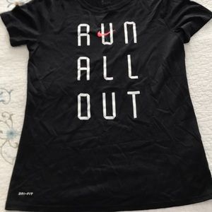 Nike “run all out” dri-fit
